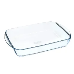 PYREX Plat De Cuisson|Plat à Lasagnes Rectangulaire en Verre 34 x 23 cm 2,6 L Essentials