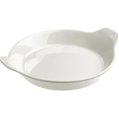 REVOL Servir, Présenter|Plat De Cuisson|Plat à Oeuf Porcelaine Rond Ø 15 cm French Classique