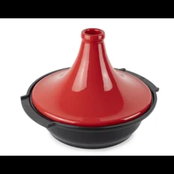 PEUGEOT Tajines|Plat à Tajine en Aluminium Revêtement Céramique 30 cm Rouge