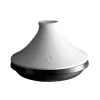 EMILE HENRY Tajines|Plat à Tajine en céramique 33,5 cm Blanc Ardoise Delight