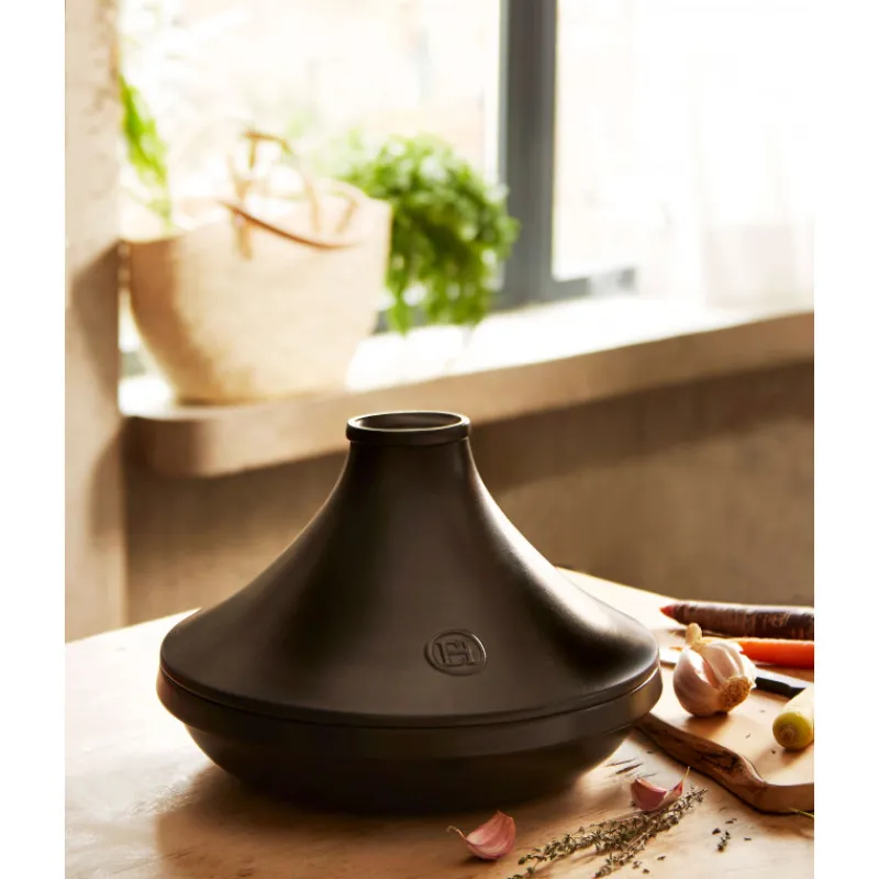 EMILE HENRY Tajines|Plat à Tajine en Céramique 27,5 cm Ardoise Delight