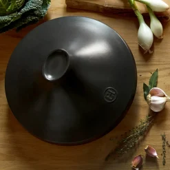 EMILE HENRY Tajines|Plat à Tajine en Céramique 27,5 cm Ardoise Delight