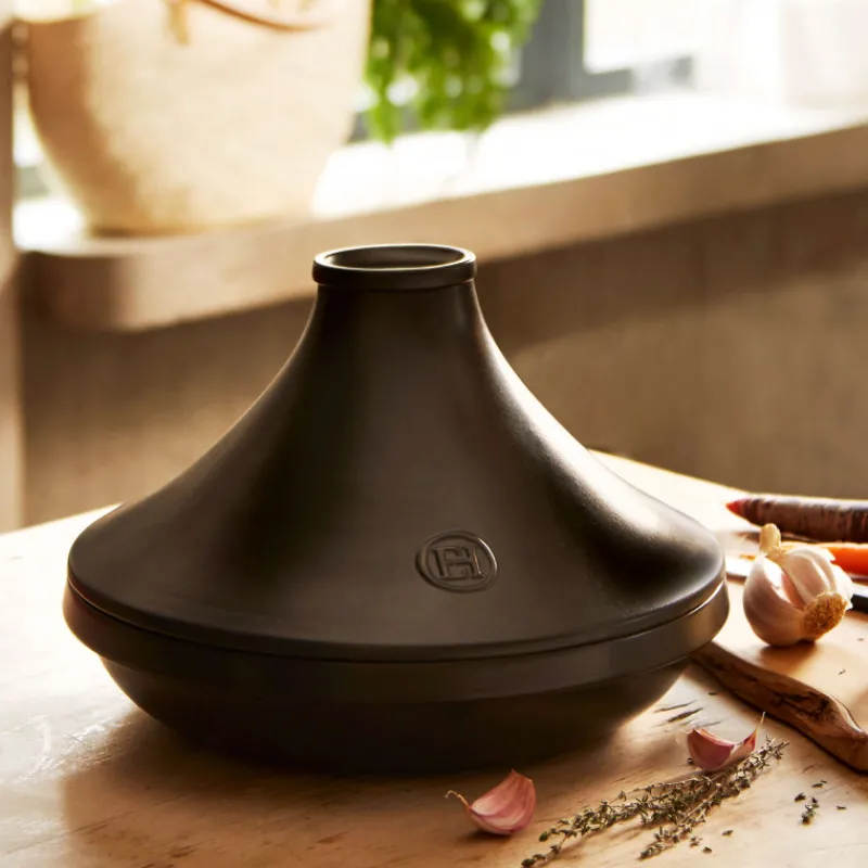 EMILE HENRY Tajines|Plat à Tajine en Céramique 27,5 cm Ardoise Delight