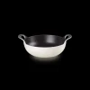 LE CREUSET Plat De Cuisson|Woks|Plat Balti En Fonte Rond 24 cm Meringue
