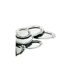 LEBRUN Servir, Présenter|Plat de Service Louis XV Inox 35 x 23 cm