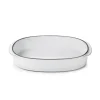 REVOL Plat De Cuisson|Plat Oblong Blanc Cumulus 26 x 18,5 cm Caractère Culinaire