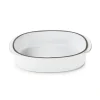 REVOL Plat De Cuisson|Plat Oblong Blanc Cumulus 19 x 13 cm Caractère Culinaire