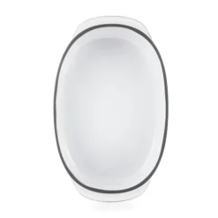 REVOL Plat De Cuisson|Plat Oblong Blanc Cumulus 19 x 13 cm Caractère Culinaire