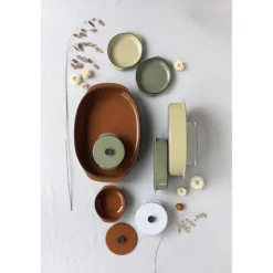 REVOL Plat De Cuisson|Plat Oblong Cannelle 34 x 25 cm Caractère Culinaire