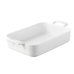 REVOL Plat De Cuisson|Plat Rectangulaire Blanc 30x22 cm Belle Cuisine
