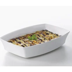 REVOL Servir, Présenter|Plat De Cuisson|Plat Rectangulaire Blanc 34 x 22,5 cm Alexandrie