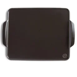 EMILE HENRY Plaques De Cuisson|Plat De Cuisson|Plat Rectangulaire en Céramique 42.5x31.5 cm Fusain