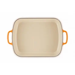 LE CREUSET Plat De Cuisson|Plat Rectangulaire en Fonte 37 cm Volcanique