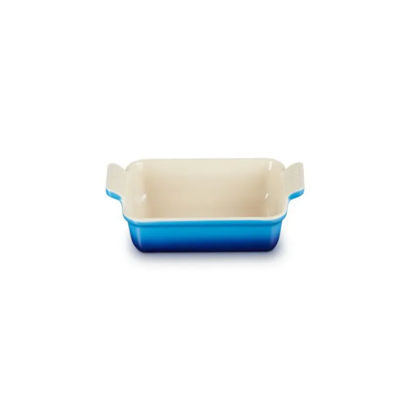 LE CREUSET Plat De Cuisson|Plat Rectangulaire Héritage en Céramique 32 cm Azur Tradition