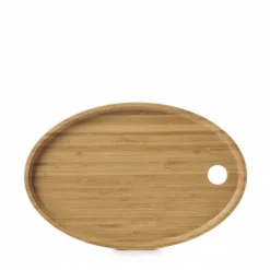REVOL Servir, Présenter|Plateau pour Assiette Ovale Bambou 36,5 x 25 cm Basalt