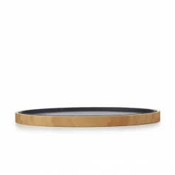 REVOL Servir, Présenter|Plateau pour Assiette Ovale Bambou 36,5 x 25 cm Basalt