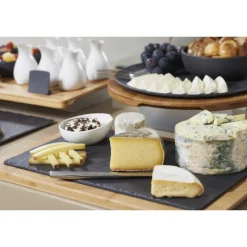 REVOL Servir, Présenter|Vaisselle|Plateau Rectangulaire Ardoise 1/2 GN (32,5 x 27 cm) Basalt