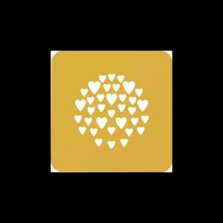 SILIKOMART Ustensiles Décor Gâteau|Pochoir Silicone Cœur Ø 10 x H 0,1 cm (x2)