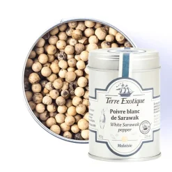 TERRE EXOTIQUE Poivre|Poivre Blanc de Sarawak 80 g