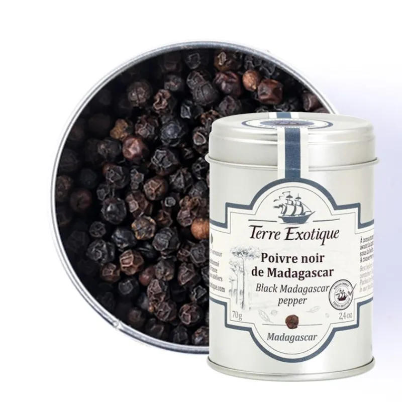 TERRE EXOTIQUE Poivre|Poivre Noir de Madagascar 70 g