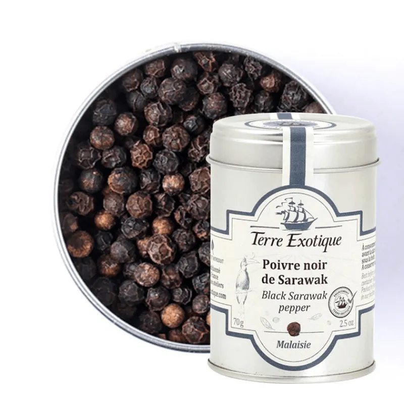 TERRE EXOTIQUE Poivre|Poivre Noir de Sarawak 70 g