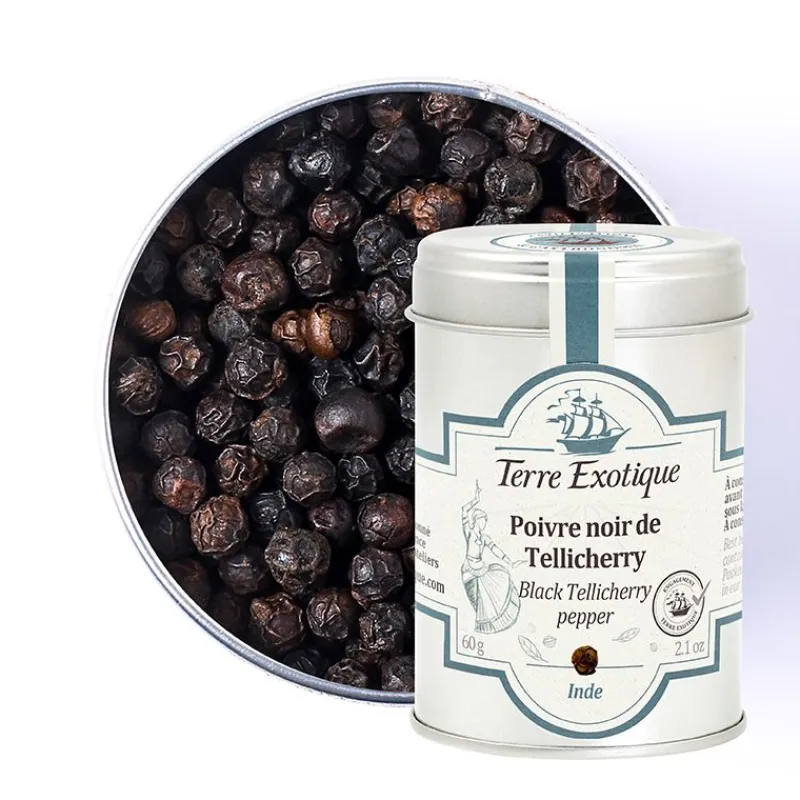TERRE EXOTIQUE Poivre|Poivre Noir de Tellicherry 60 g