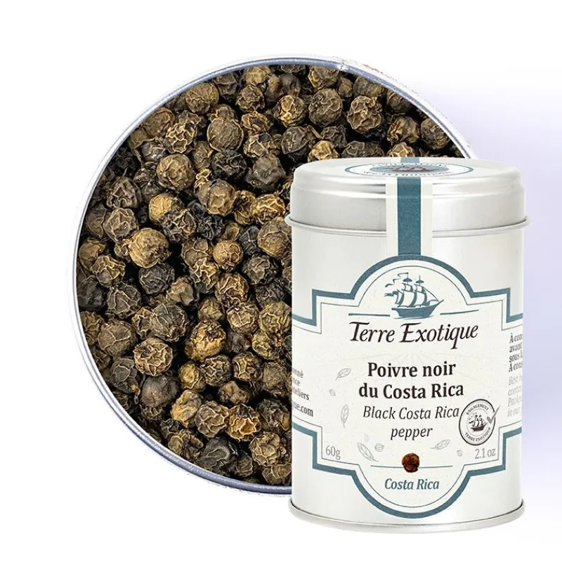 TERRE EXOTIQUE Poivre|Poivre Noir du Costa Rica 60 g