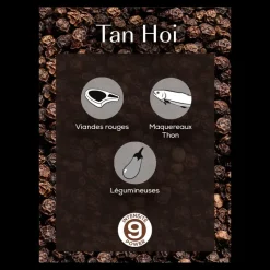 PEUGEOT Moulin|Poivre|Poivre Noir du Vietnam Tan Hoi Sachet 20 g (x7)