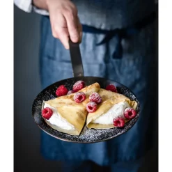 DE BUYER Poêles|Poêle à Crêpes Tôle Bleue Ø 24 cm Outdoor