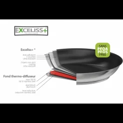 CRISTEL Poêles|Poêle Haute Ø 28 cm Strate Amovible Inox Exceliss