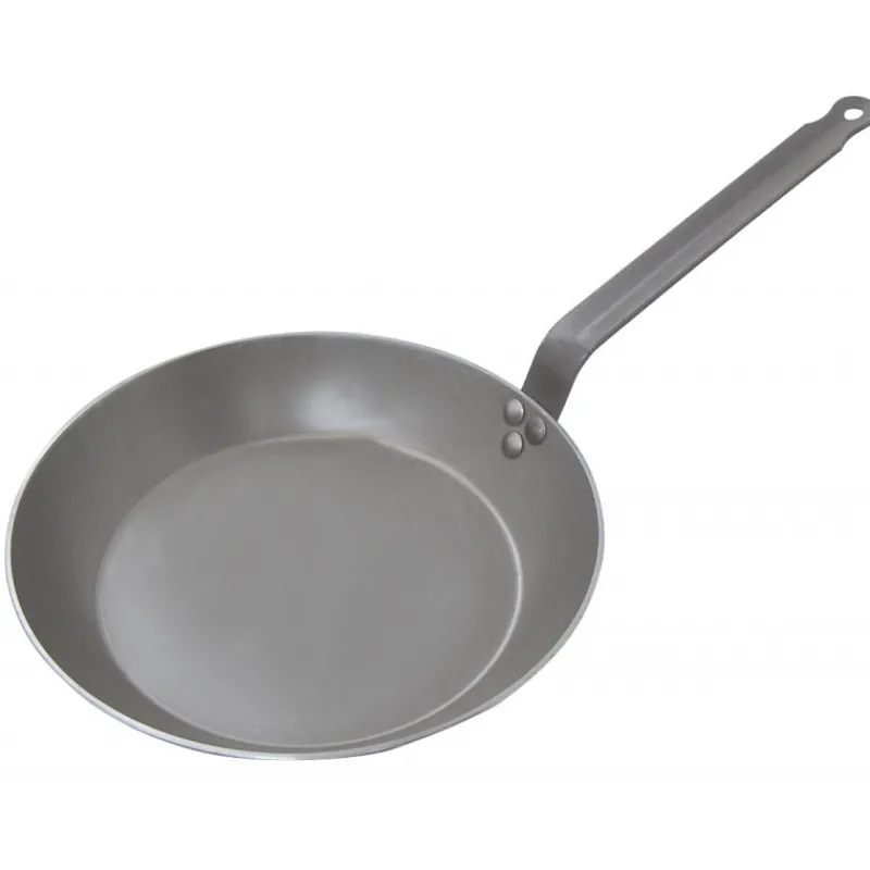 DE BUYER Poêles|Poêle Lyonnaise Carbone Plus Ø 26 cm , Tôle, Queue Feuillard