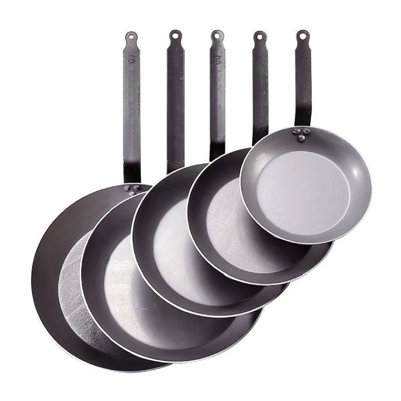 DE BUYER Poêles|Poêle Lyonnaise Carbone Plus Ø 26 cm , Tôle, Queue Feuillard