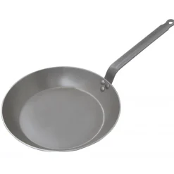 DE BUYER Poêles|Poêle Lyonnaise Carbone Plus Ø 22 cm , Tôle, Queue Feuillard