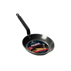 DE BUYER Poêles|Poêle Lyonnaise Carbone Plus Ø 20 cm - Poêle à frire ronde