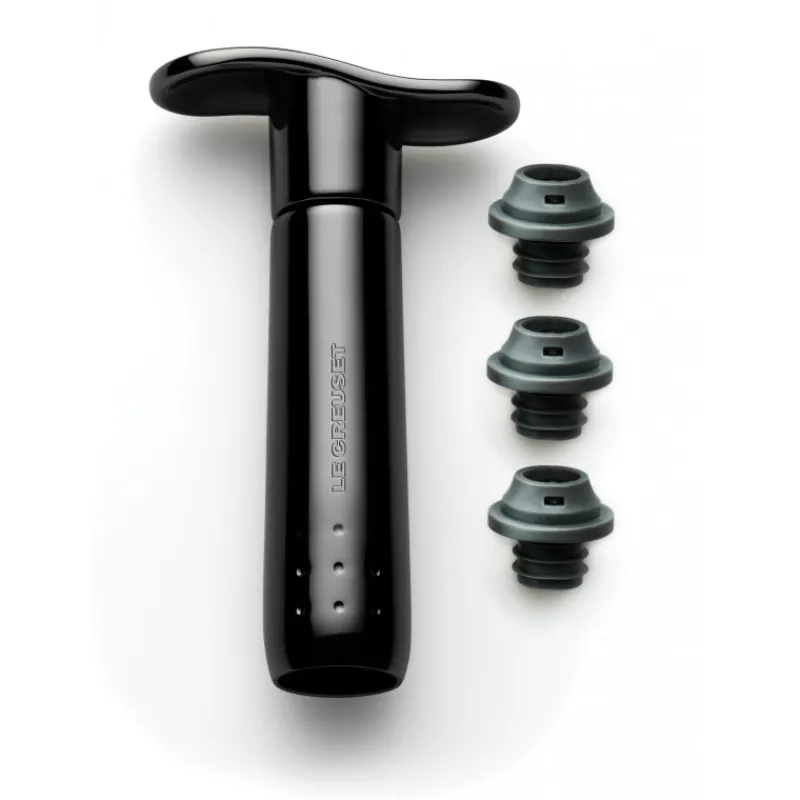 LE CREUSET Accessoires Vin|Pompe à vin + 3 bouchons WA-137