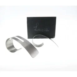 LEBRUN Servir, Présenter|Porte-noms inox Arabesque avec ardoises par (x6)