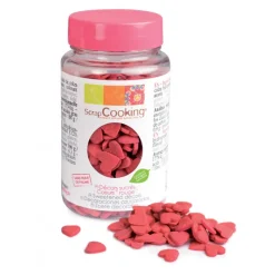 SCRAPCOOKING Décoration Comestible|Pot de décors en sucre - Coeurs rouges 55g