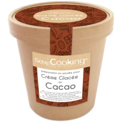 SCRAPCOOKING Préparation Pâtisserie|Pot de Préparation pour Glace Chocolat 185 g