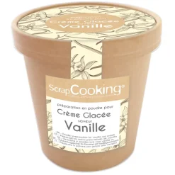 SCRAPCOOKING Préparation Pâtisserie|Pot de Préparation pour Glace Vanille 145 g
