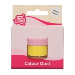 FUNCAKES Colorants Alimentaires|Poudre Comestible Jaune Citron 2,5 g