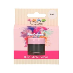 FUNCAKES Colorants Alimentaires|Poudre comestible Noir 1,5 g