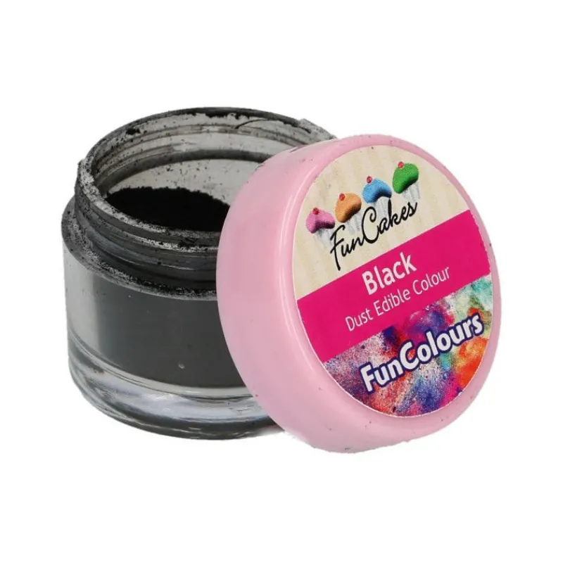 FUNCAKES Colorants Alimentaires|Poudre comestible Noir 1,5 g