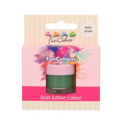 FUNCAKES Colorants Alimentaires|Poudre comestible Vert houx 1,2 g