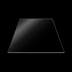 PEBBLY Planches À Découper|Protection Plaque de Cuisson en Verre 50 x 28 cm Noir