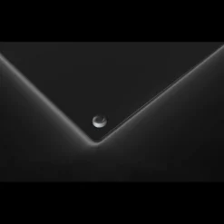 PEBBLY Planches À Découper|Protection Plaque de Cuisson en Verre 50 x 28 cm Noir