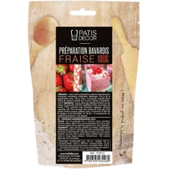 PATISDECOR Préparation Pâtisserie|Préparation Bavarois Gel Fraise 100 g Patisdécor