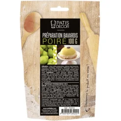 PATISDECOR Préparation Pâtisserie|Préparation Bavarois Gel Poire 100 g Patisdécor