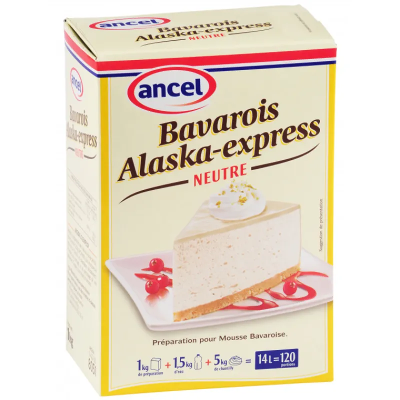 ANCEL Préparation Pâtisserie|Préparation Mousse Bavaroise Alaska Neutre 1 kg