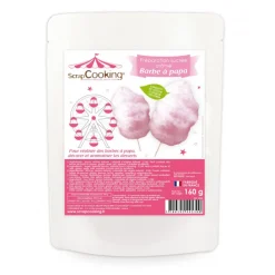SCRAPCOOKING Préparation Pâtisserie|Préparation sucrée pour barbe à papa rose