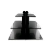 GATODECO Présentoirs Pour Gâteaux|Présentoir Noir Cupcakes 3 Etages Carrés Gatodéco